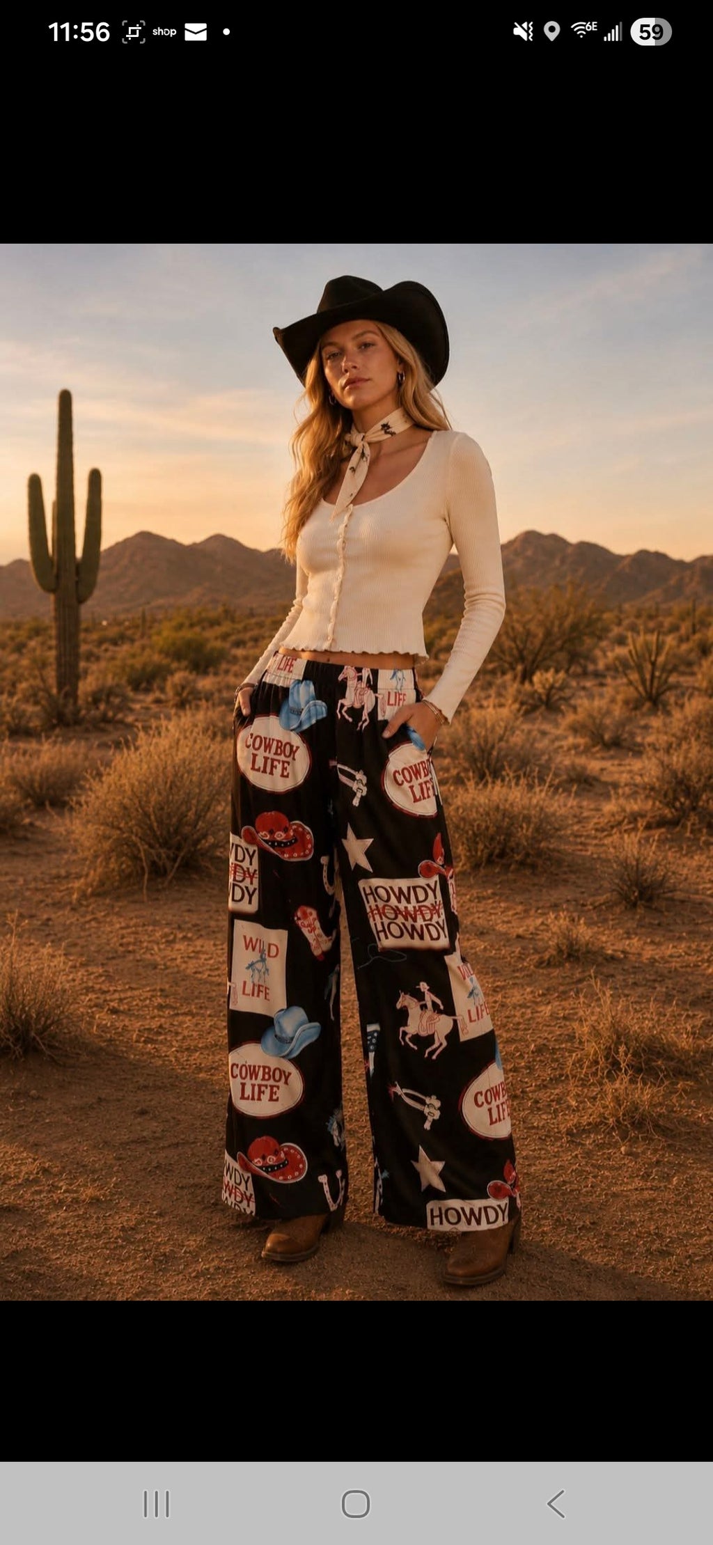 COWBOY PARTY PANTS
