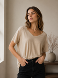 Oversized V-Neck Tee
