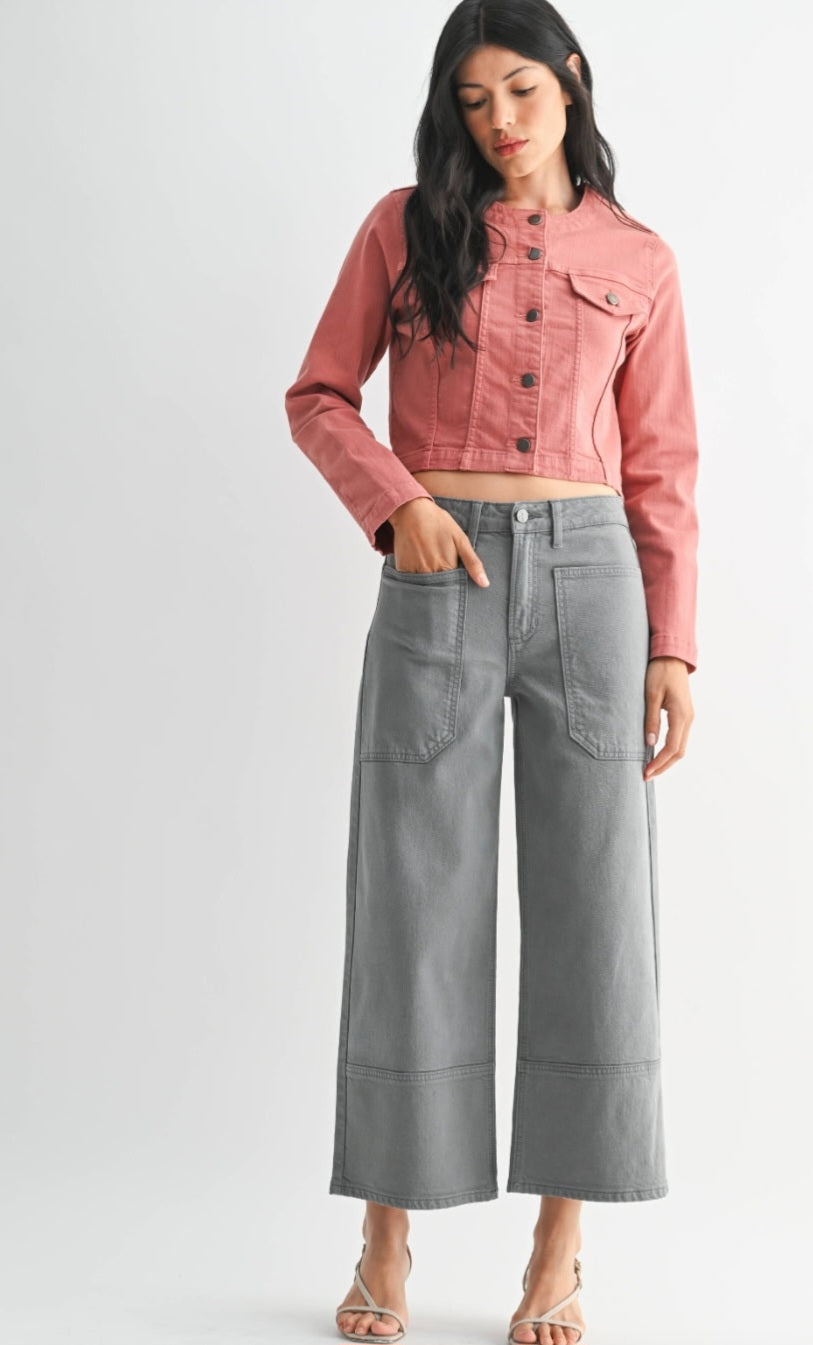 JBD Highrise Cropped Wide Leg
