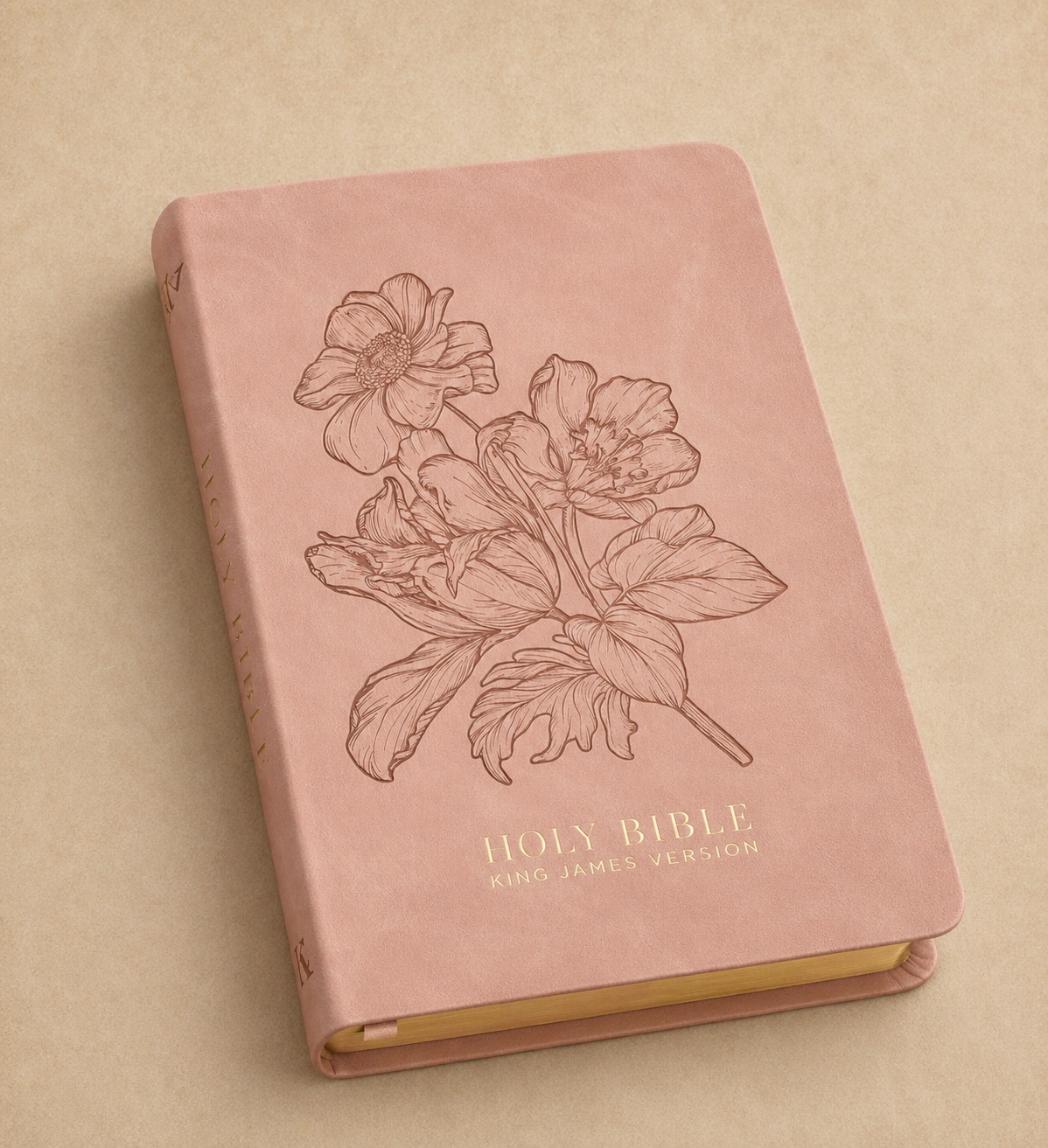 Suede Etched Bible