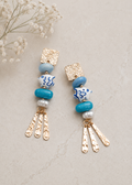 COASTAL CHARM PORCELAIN FISH DROP EARRINGS