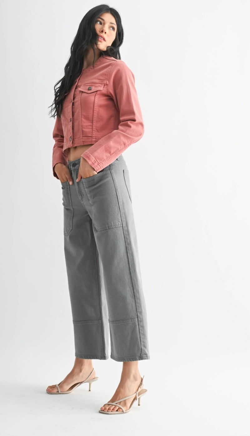JBD Highrise Cropped Wide Leg