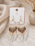 Boho beaded earrings