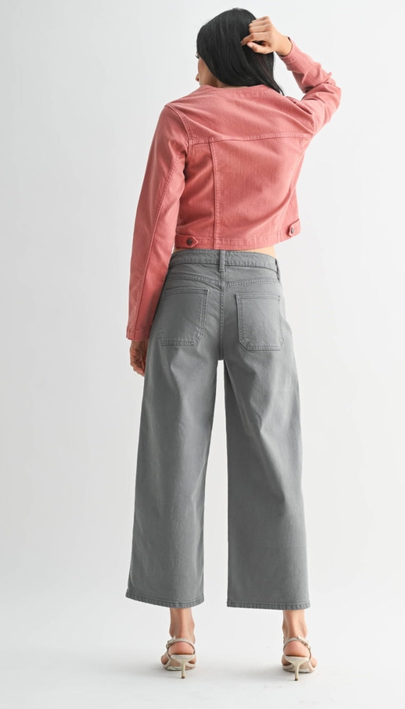 JBD Highrise Cropped Wide Leg