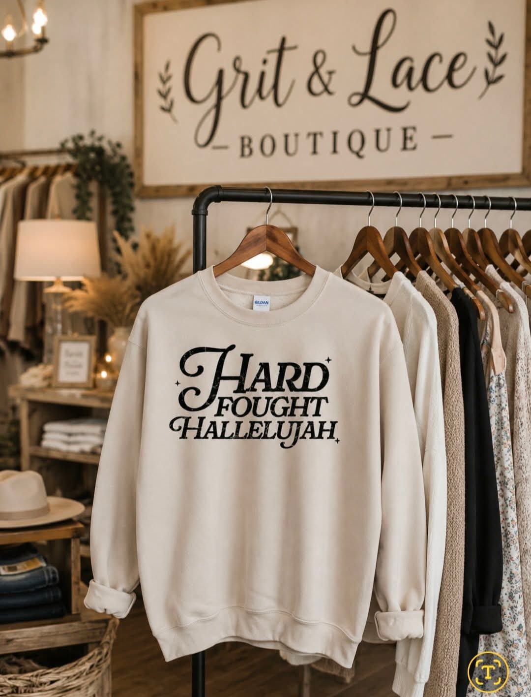 Hard Fought Hallelujah Crewneck