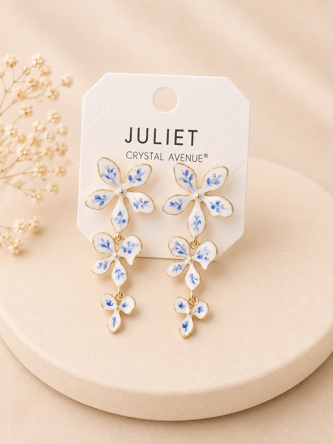 Ceramic Floral Earrings