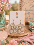 Beaded Flower Earrings