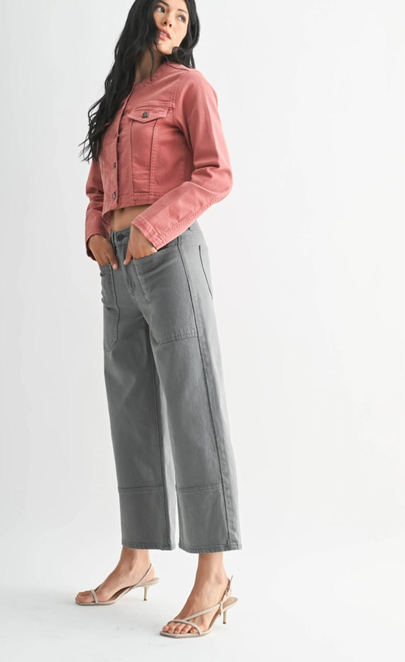 JBD Highrise Cropped Wide Leg