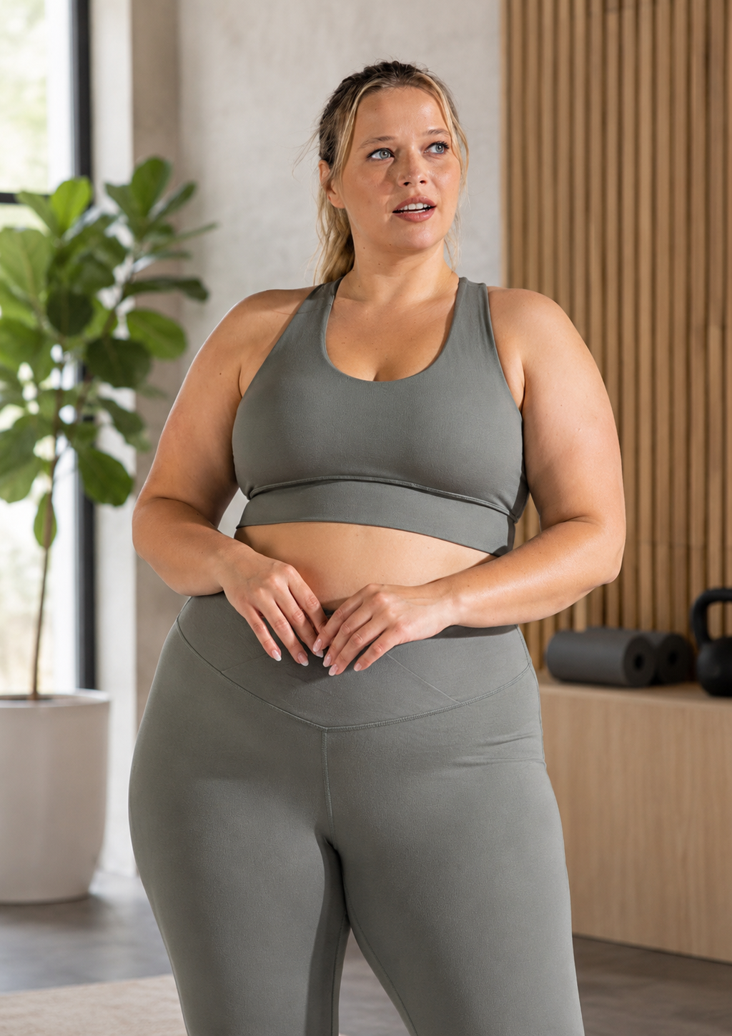 PLUS SIZE U-SHAPE BUTTER BRALETTE SPORTSBRA