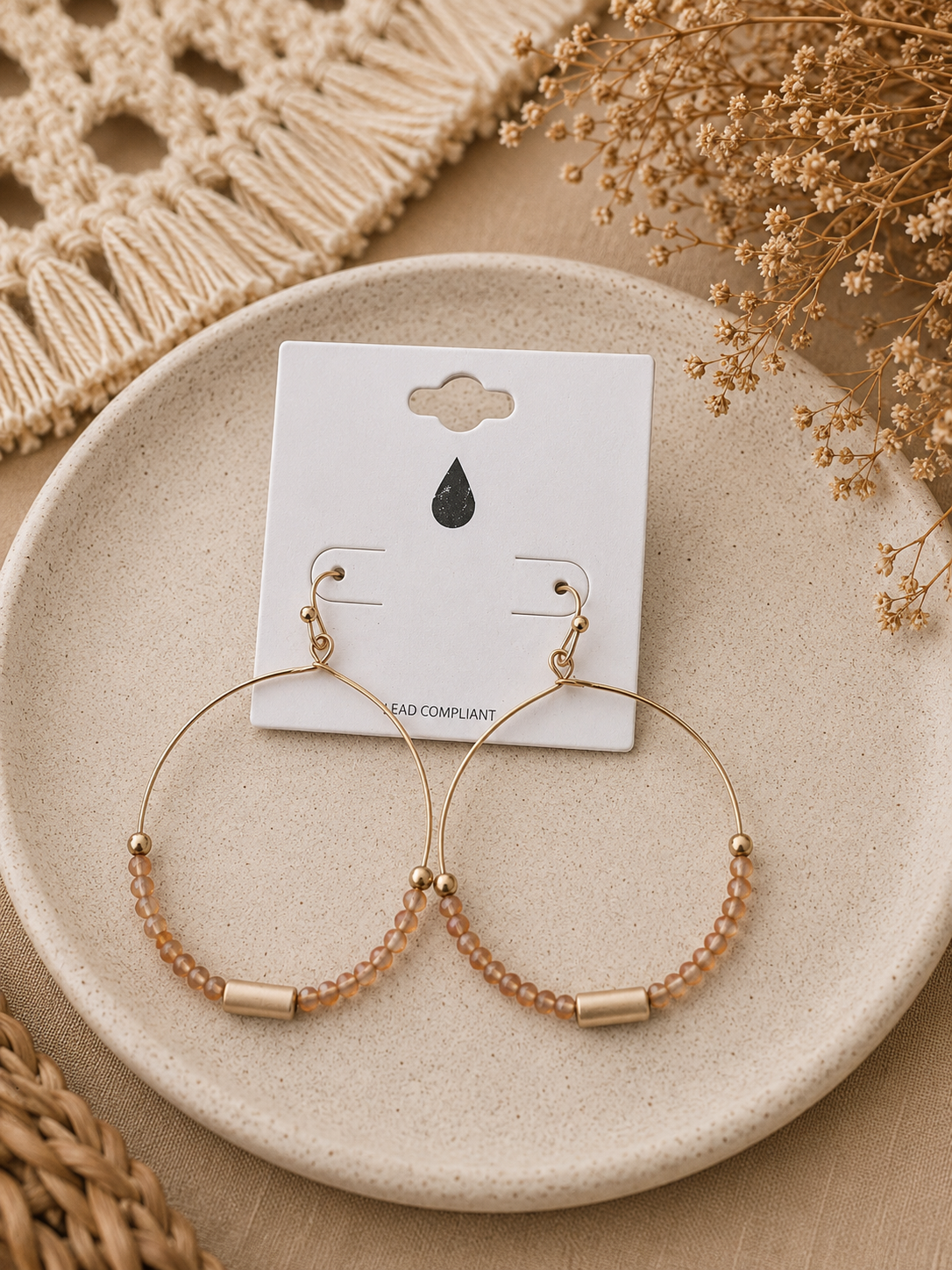 Beaded hoop